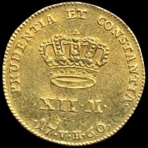 1760 VH, Kurant dukat / 12 mark, Fre.V, Sieg 21.3, Hede 22C, Kva. 1+-01 svag renset