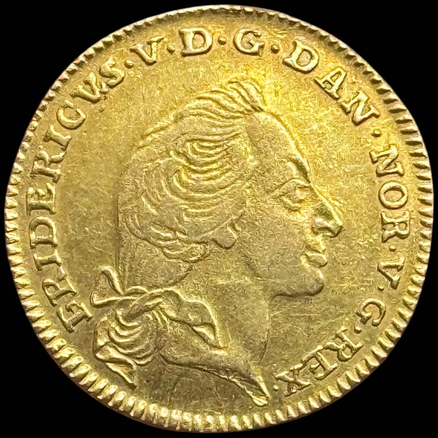 1760 VH, Kurant dukat / 12 mark, Fre.V, Sieg 21.3, Hede 22C, Kva. 1+-01 svag renset - Image 2