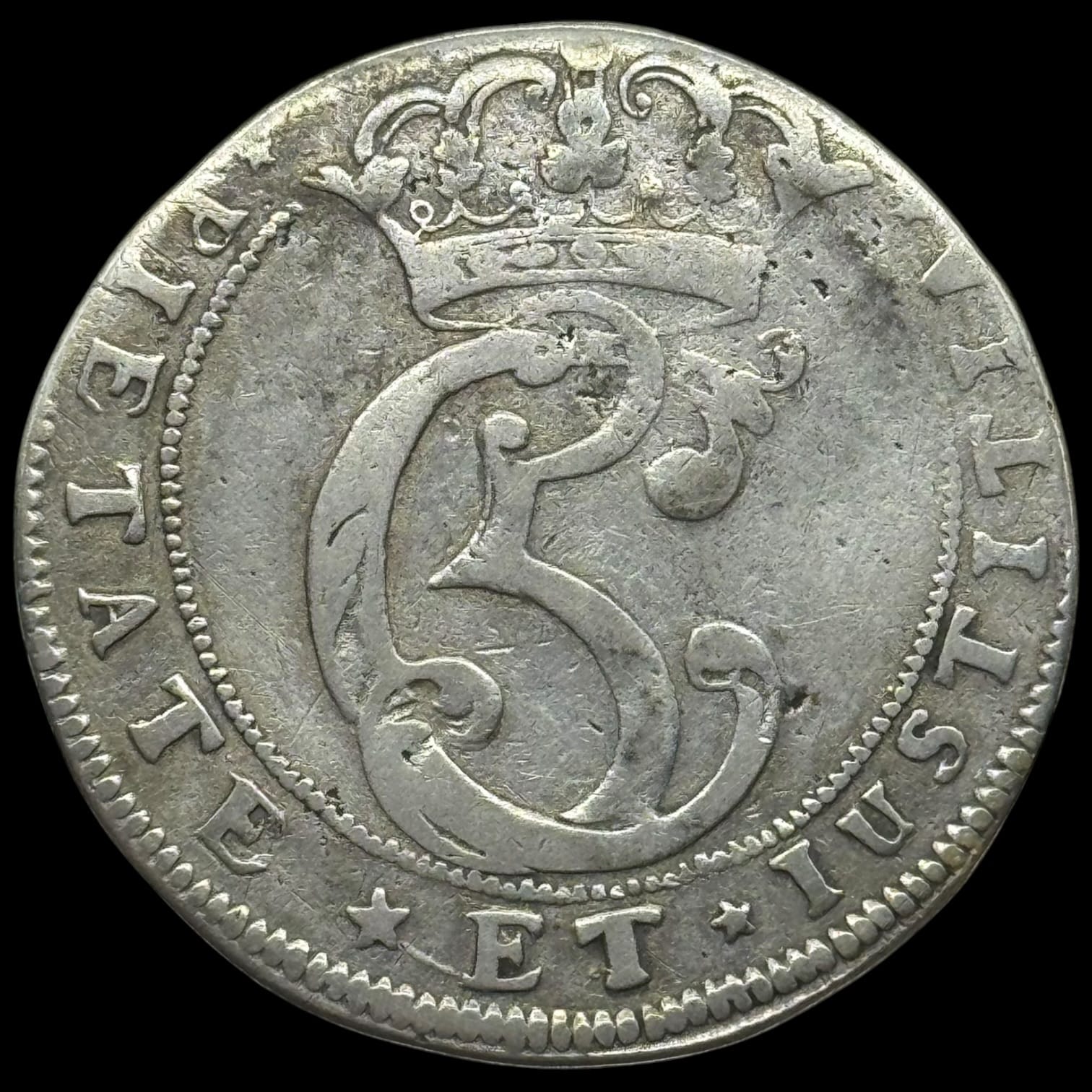 1671, 4 mark / krone, Chr.V, Sieg 34.1, Hede 67A, Aag. 5, Kva. 1 - Image 2