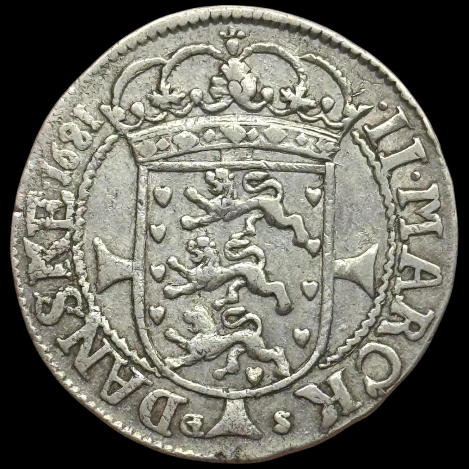 1681, 2 mark, Chr.V, Sieg 27, Hede 69B, Aag. 31, Kva. 1-1+