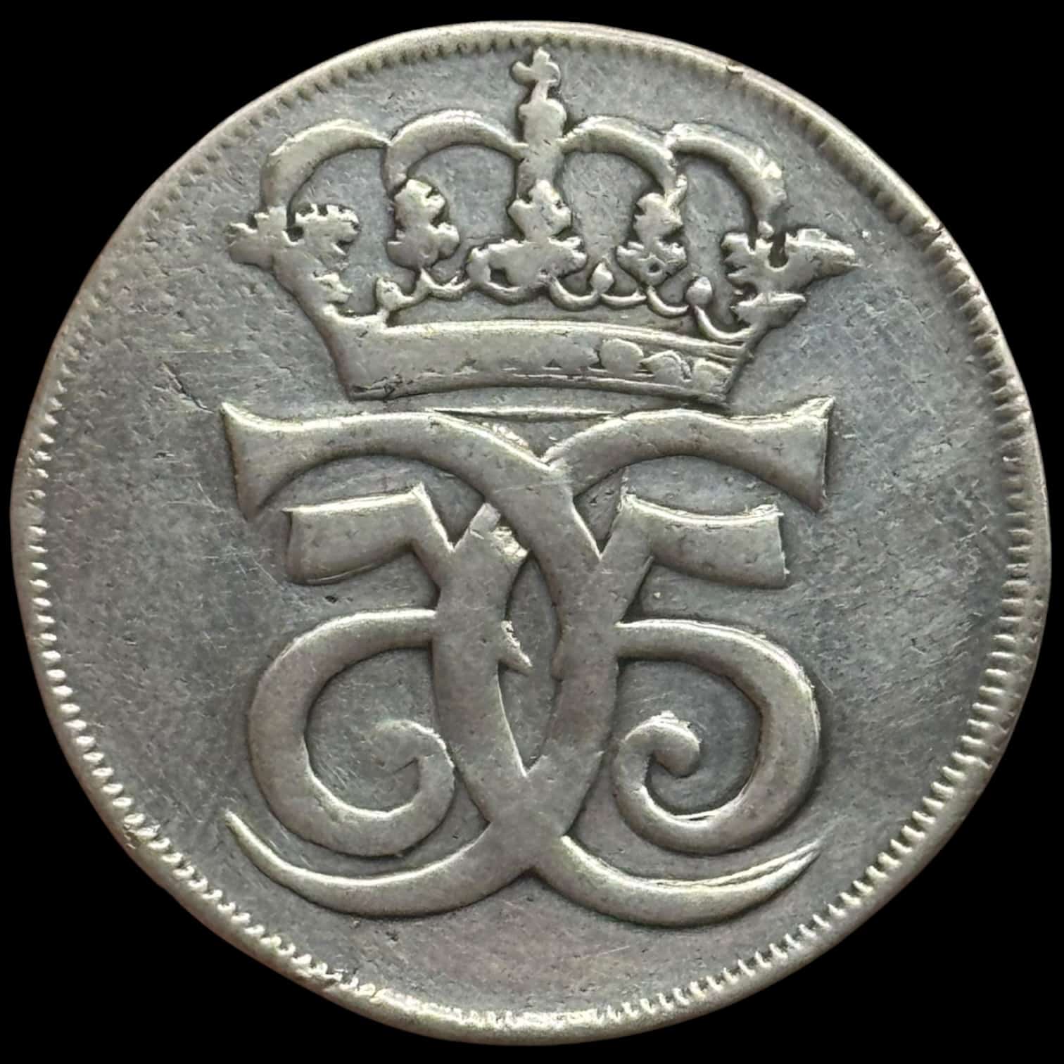 1685, 2 mark, Chr.V, Sieg 28.1, Hede 80, Kva. 1 renset - Image 2