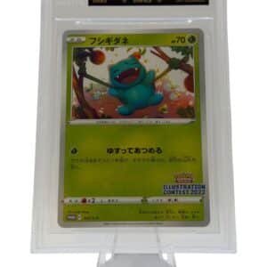 Pokemon TCG, 2022 Pokemon Sword and Shield Promos Japanese Illustration Contest Runner Up Bulbasaur #337SP, BGS 10 Black Label, POP 36