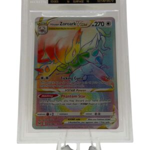 Pokemon TCG, 2022 Lost Origin English Hisuian Zoroark Vstar #203, BGS 10 Black Label, POP 1
