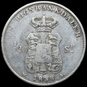 1838 WS, rigsbankdaler / 1/2 speciedaler, Fre.VI, Sieg 28.3, Hede 27C, Kva. 1