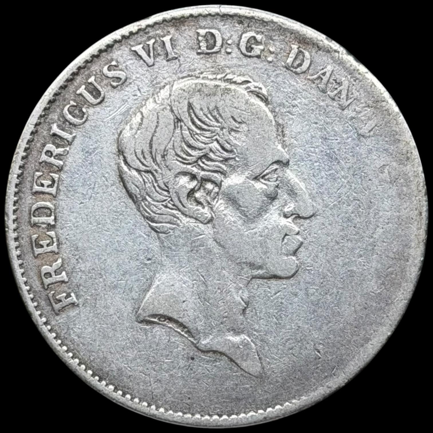 1838 WS, rigsbankdaler / 1/2 speciedaler, Fre.VI, Sieg 28.3, Hede 27C, Kva. 1 - Image 2