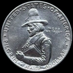 USA, 1/2 dollar 1920 Pilgrim Tercentenary, KM 147, Kva. 0-01