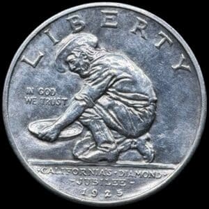 USA, 1/2 dollar 1925, California Diamond Jubilee, Kva. 01