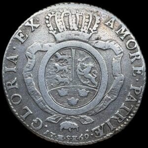 1769 HSK, 1/2 speciedaler, Rethwisch, Chr.VII, Sieg 33, Hede 9A, Kva. 1+-1