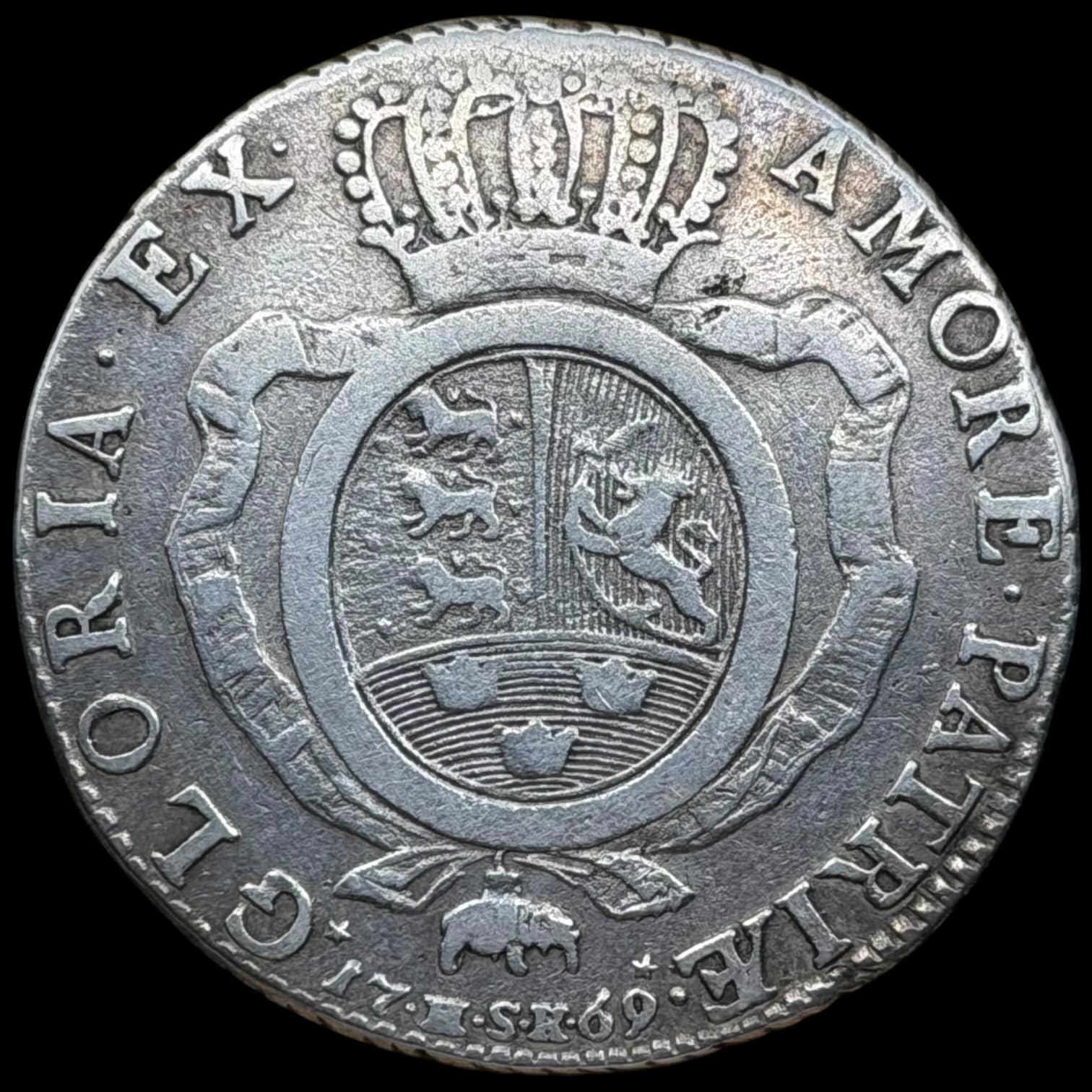 1769 HSK, 1/2 speciedaler, Rethwisch, Chr.VII, Sieg 33, Hede 9A, Kva. 1+-1