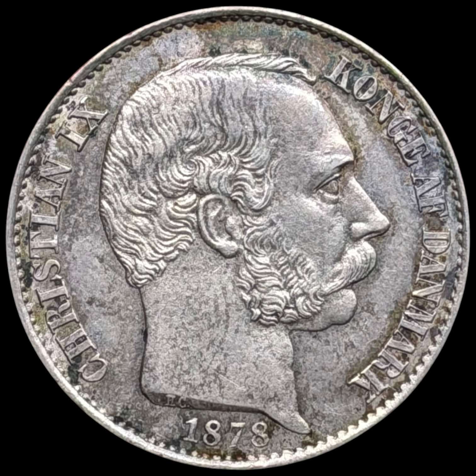 Dansk Vestindien, 20 cent 1878, Chr.IX, Sieg 23, Hede 25, KM 71, Kva. 01