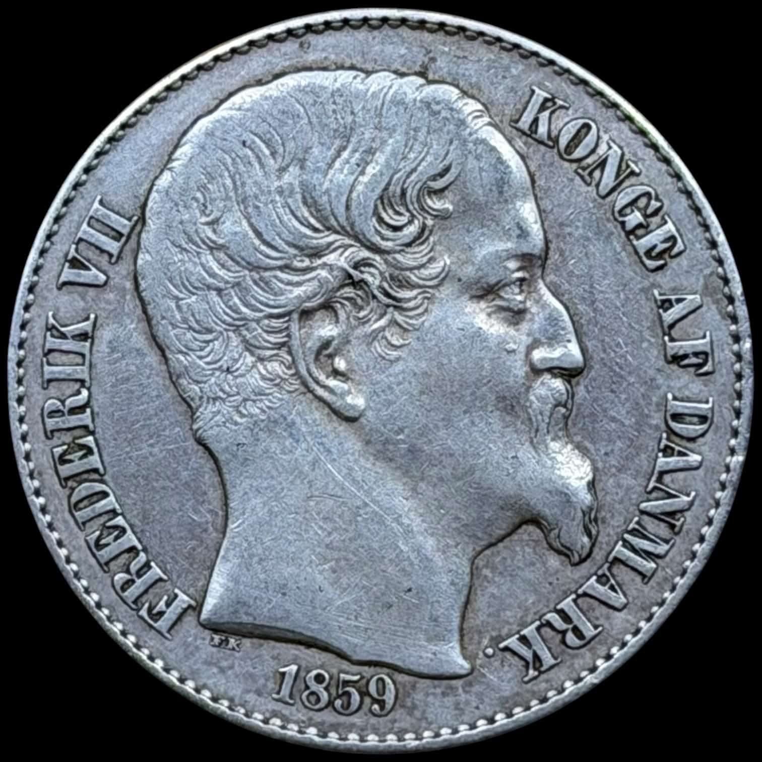 Dansk Vestindien, 20 cent 1859, Fre.VII, Sieg 19, Hede 19, KM 67, Kva. 1+