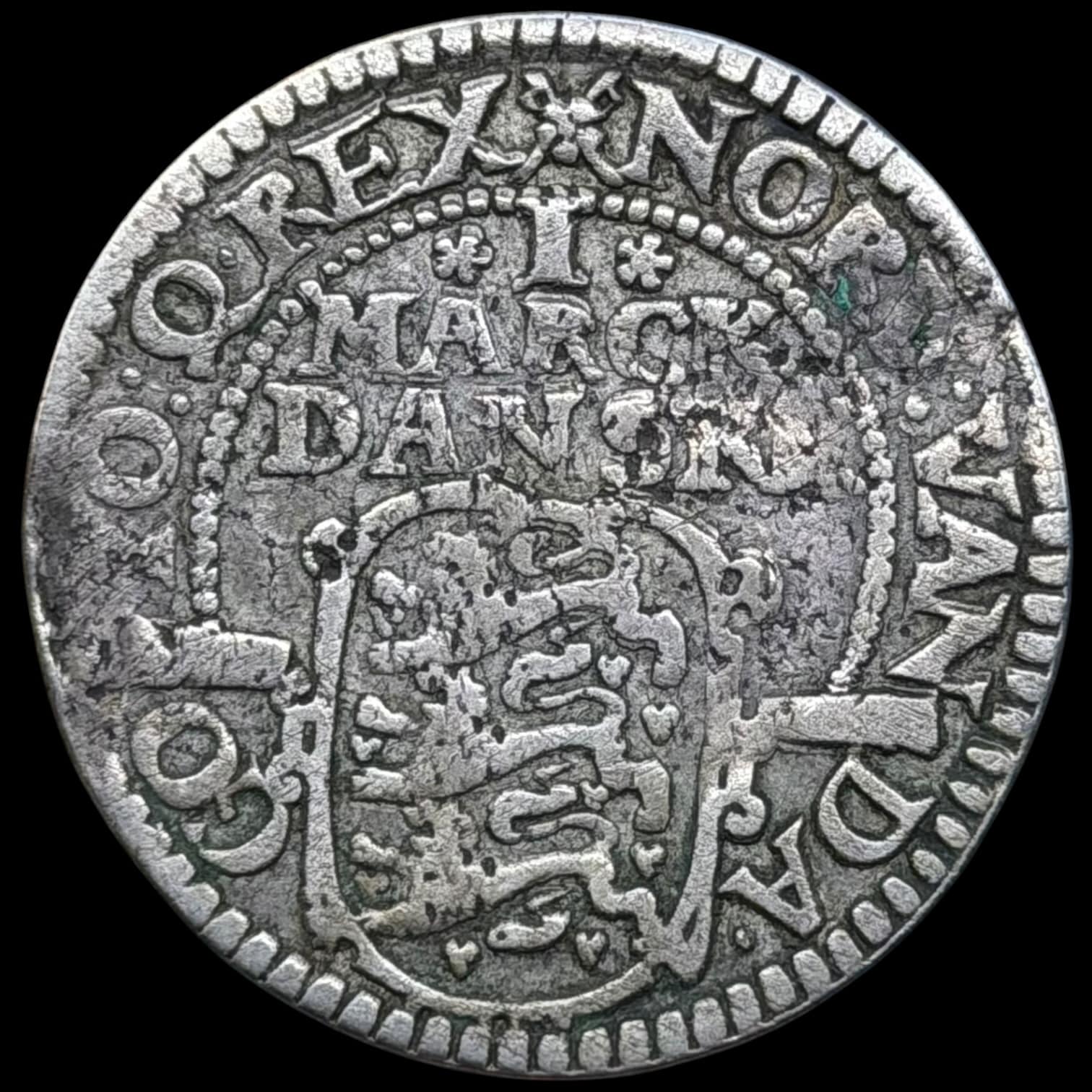 1614, 1 mark, Chr.IV, Sieg 68.1, Hede 99A, Kva. 1+-1 - Image 2