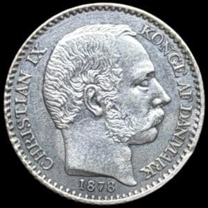 Dansk Vestindien, 5 cent 1878, Chr.IX, Sieg 21, Hede 27, KM 69, Kva. 01