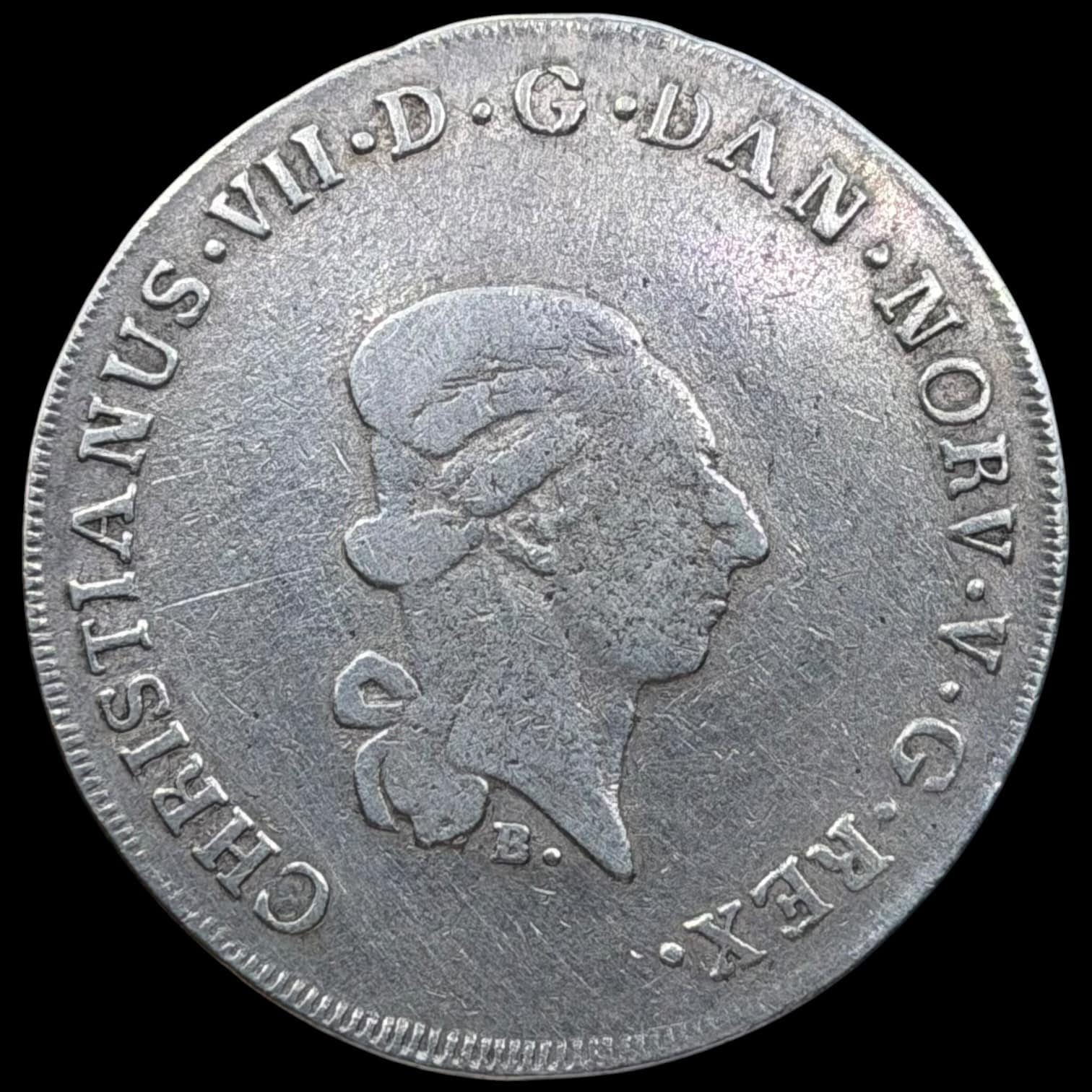 1788 MF, 1/3 speciedaler, Slesvig-Holsten, Chr.VII, Sieg 43.1, Hede 41A, Kva. 1+-1 - Image 2
