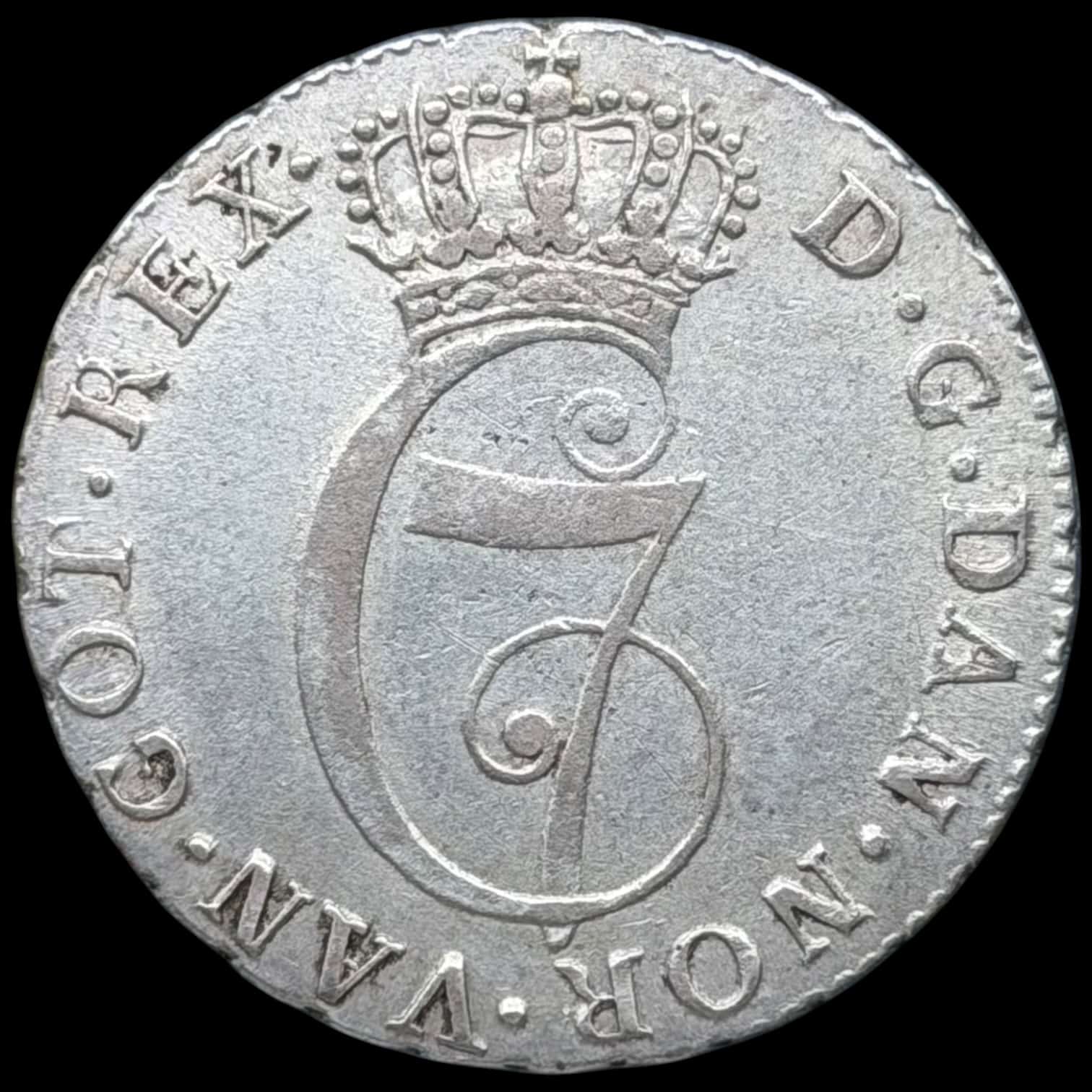 1782 CHL, 24 skilling, Chr.VII, Sieg 12.1, Hede 28A, Kva. 01-1+ - Image 2