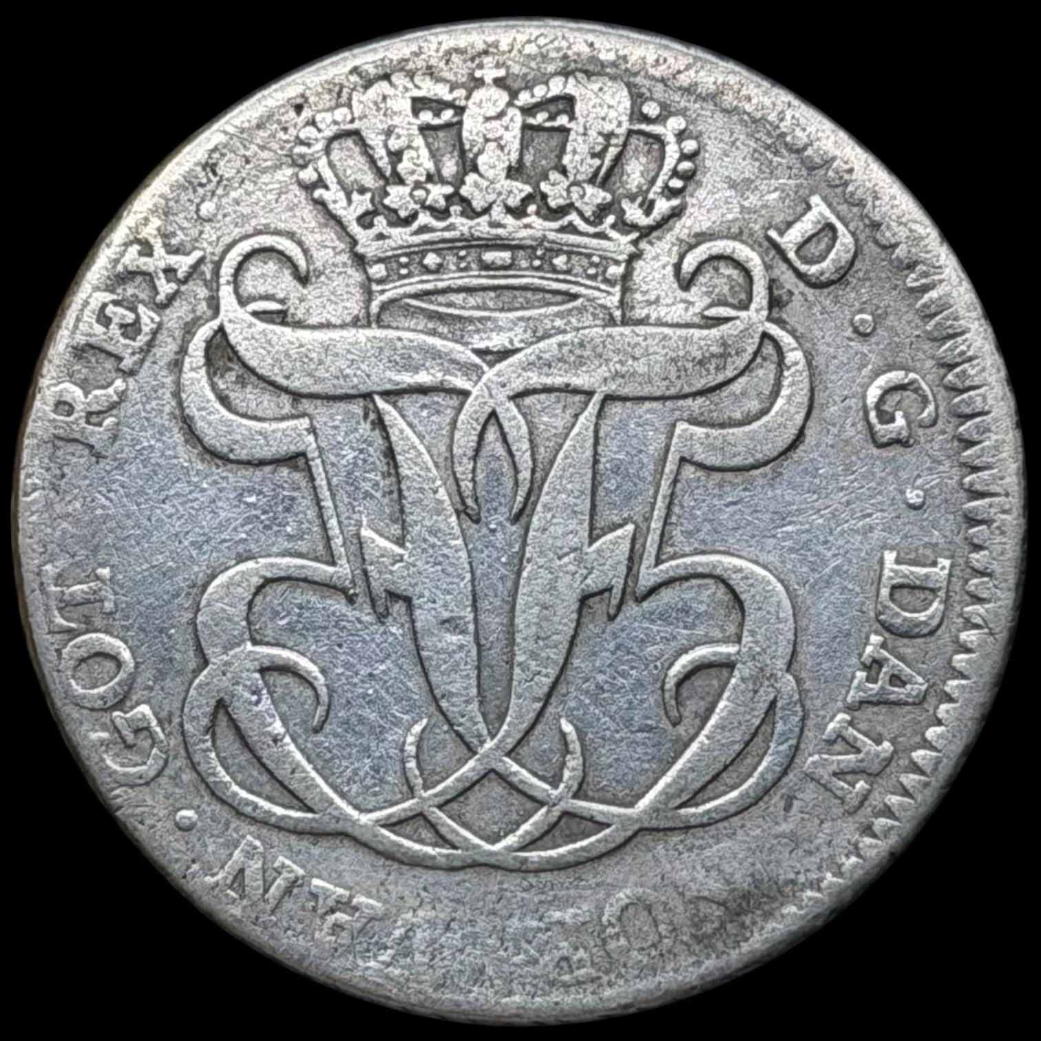 1762 HSK, 24 skilling, Fre.V, Sieg 7.2, Hede 35B, Kva. 1+-1 - Image 2