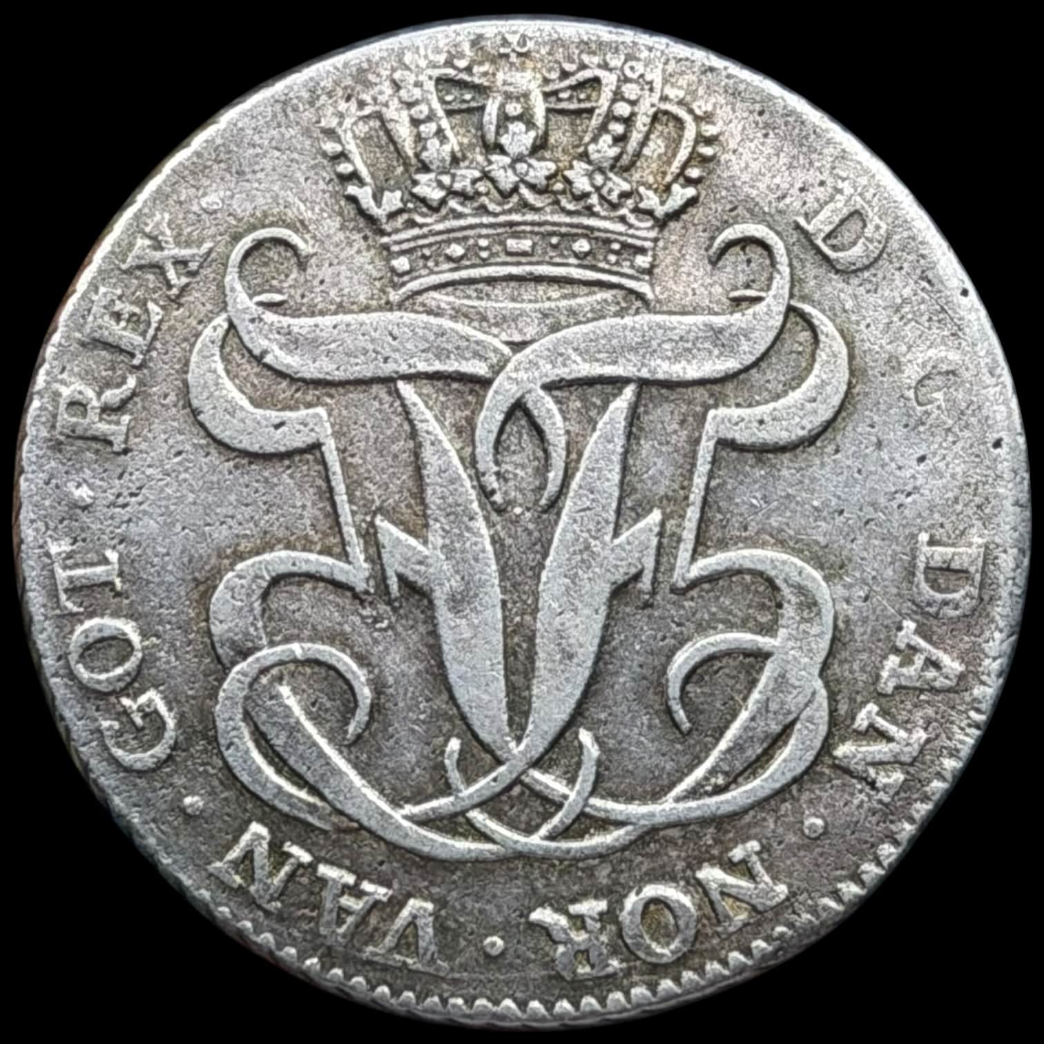 1759 PNVH, 24 skilling, Fre.V, Sieg 7.1, Hede 35A, Kva. 1+ - Image 2