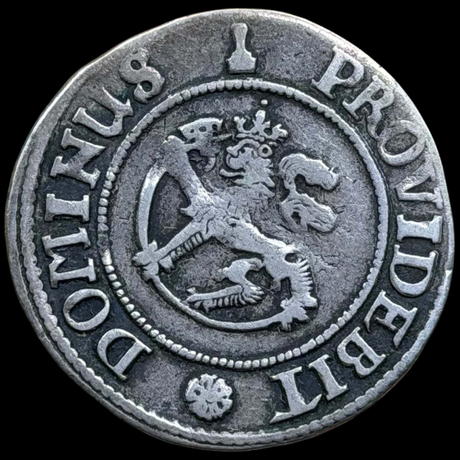 Norge, 1 mark 1654, Fre.III, Sieg 5.3, Hede 68C, NMD 176, Kva. 1+-1 - Image 2