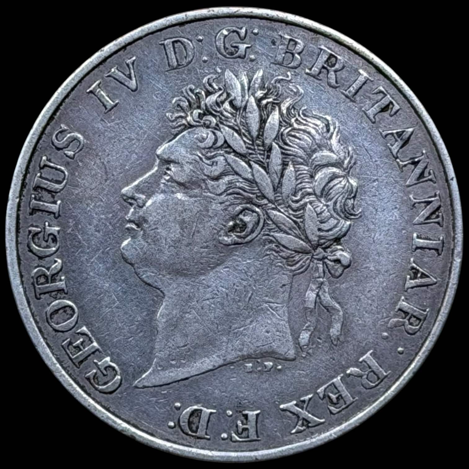 Britisk Ceylon, Rix Dollar 1821, George IV, KM 84, Pris. 82, Kva. 1+ - Image 2