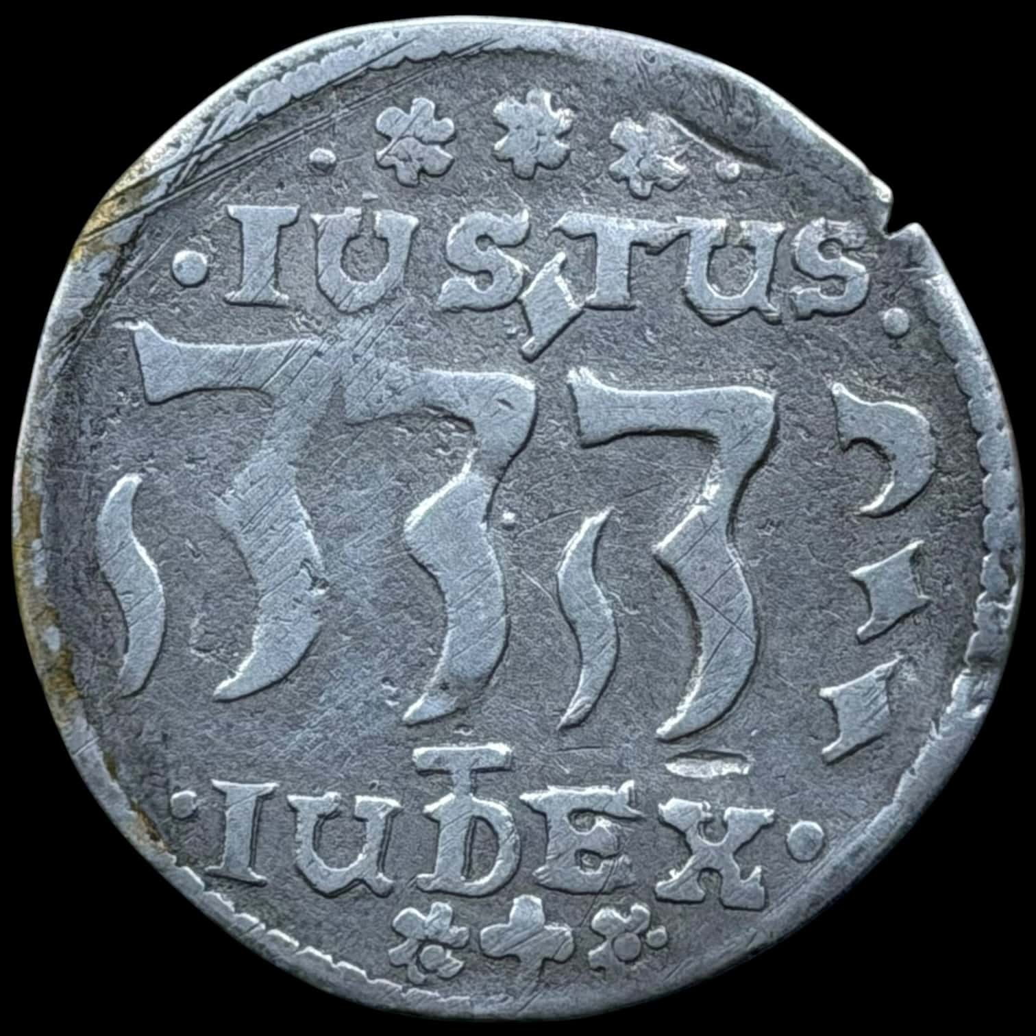 Norge, 1 mark 1644 "Hebræer", Chr.IV, Sieg 6, Hede 20, Kva. 1 - Image 2