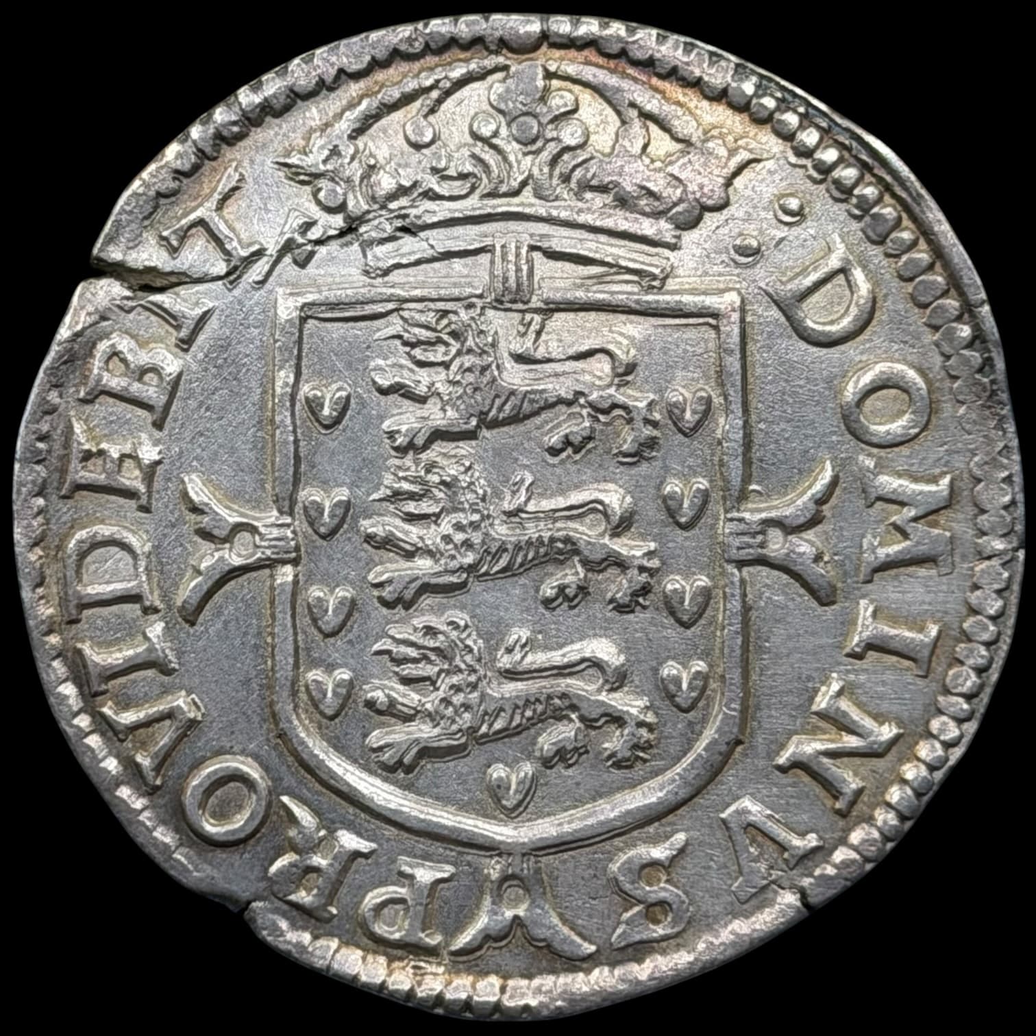 1655, 4 mark / krone, Fre.III, Sieg 49.2, Hede 95B, Kva. 01 smukt eksemplar, blanketfejl - Image 2
