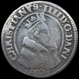1608, 8 skilling, Chr.IV, Sieg 54.2, Hede 93A, Kva. 1