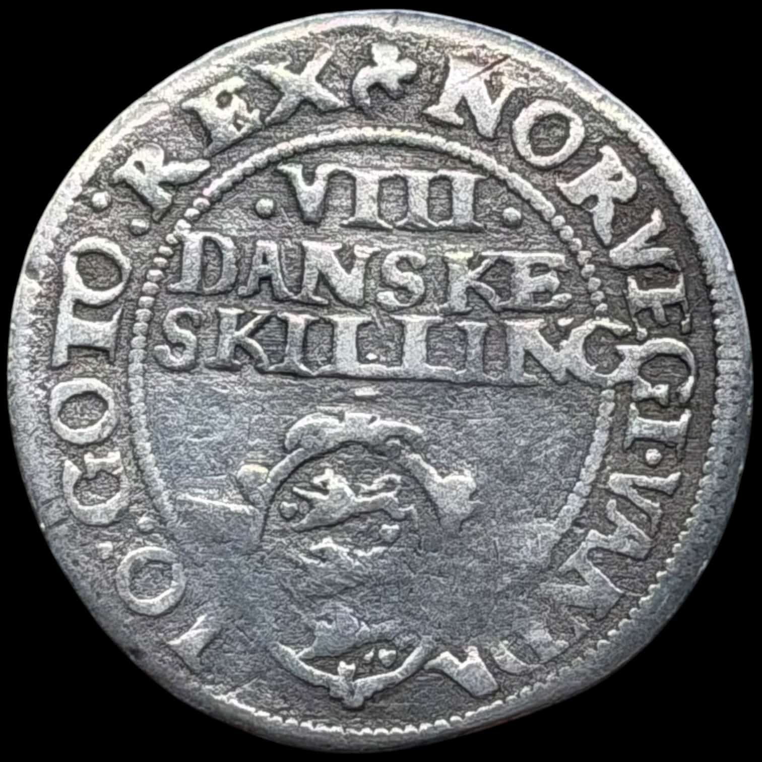 1608, 8 skilling, Chr.IV, Sieg 54.2, Hede 93A, Kva. 1 - Image 2