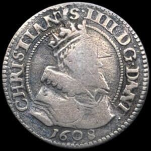 1608, 8 skilling, Chr.IV, Sieg 54.2, Hede 93A, Kva. 1