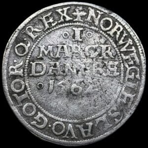 1562, 1 mark, Fre.II, Sieg 15.2, Hede 9B, Kva. 1-1+
