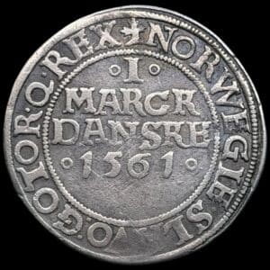 1561, 1 mark, Fre.II, Sieg 15.2, Hede 9B, Kva. 1-1+