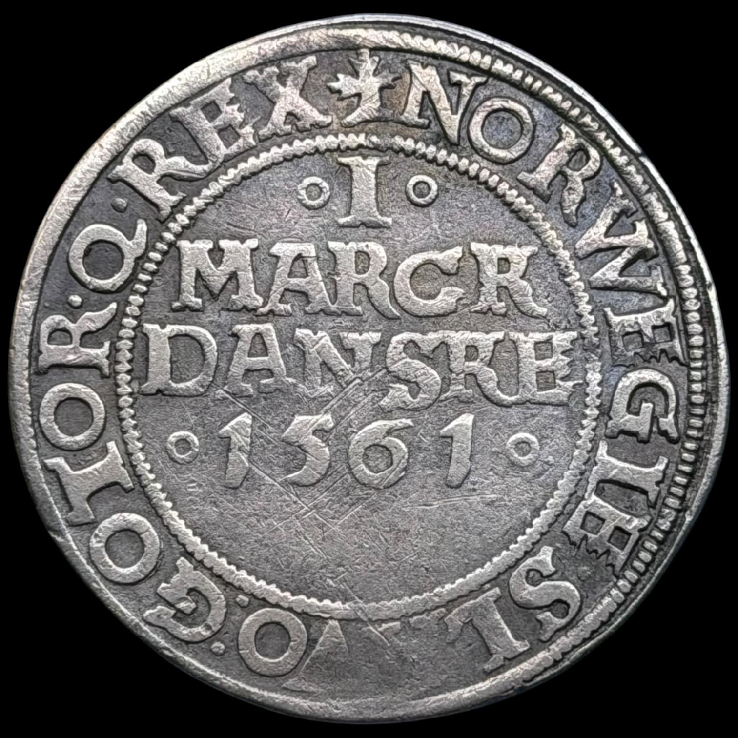 1561, 1 mark, Fre.II, Sieg 15.2, Hede 9B, Kva. 1-1+