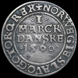 1560, 1 mark, Fre.II, Sieg 15.2, Hede 9B, Kva. 1-1+