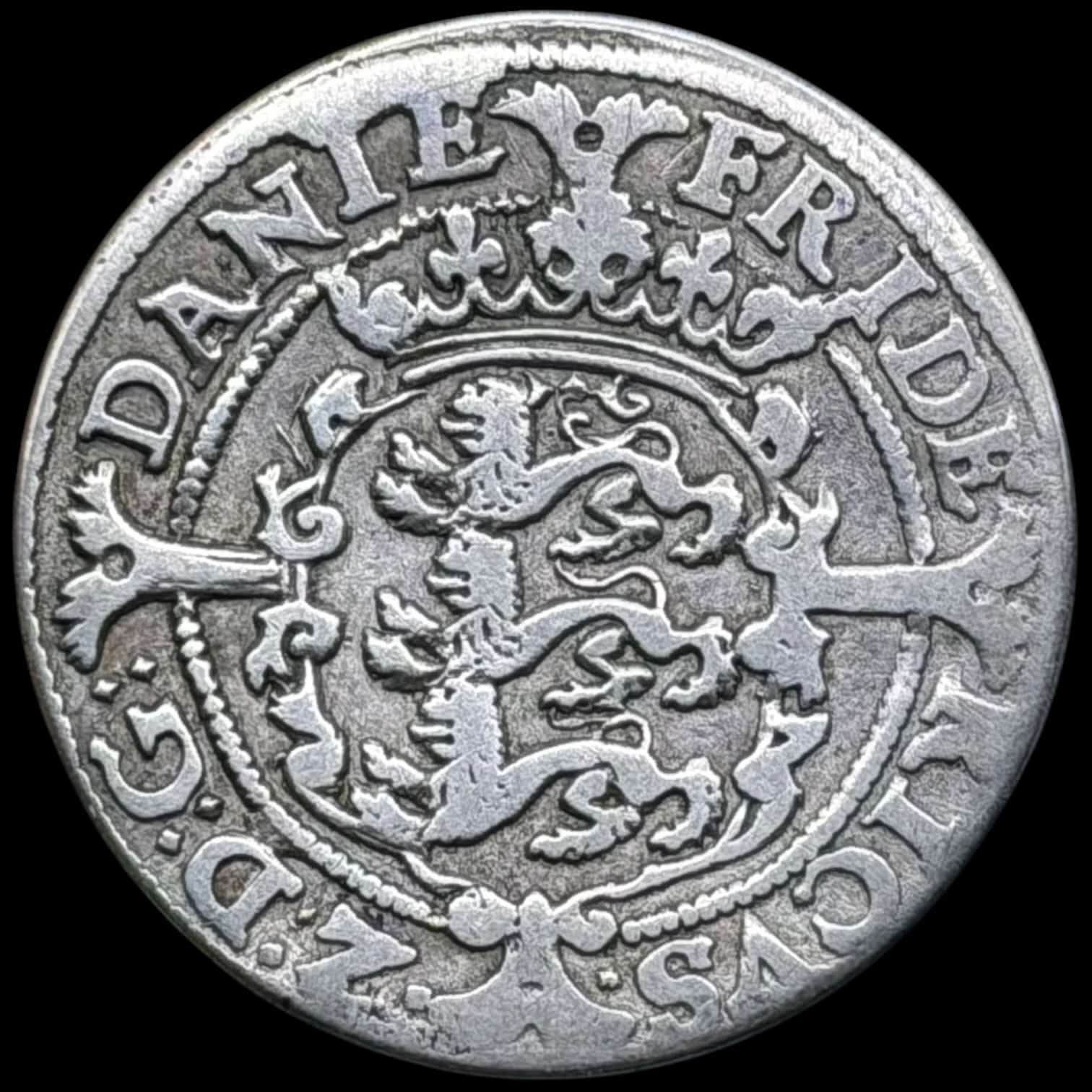 1583, 8 skilling, Fre.II, Sieg 14, Hede 26, Kva. 1-1+ - Image 2