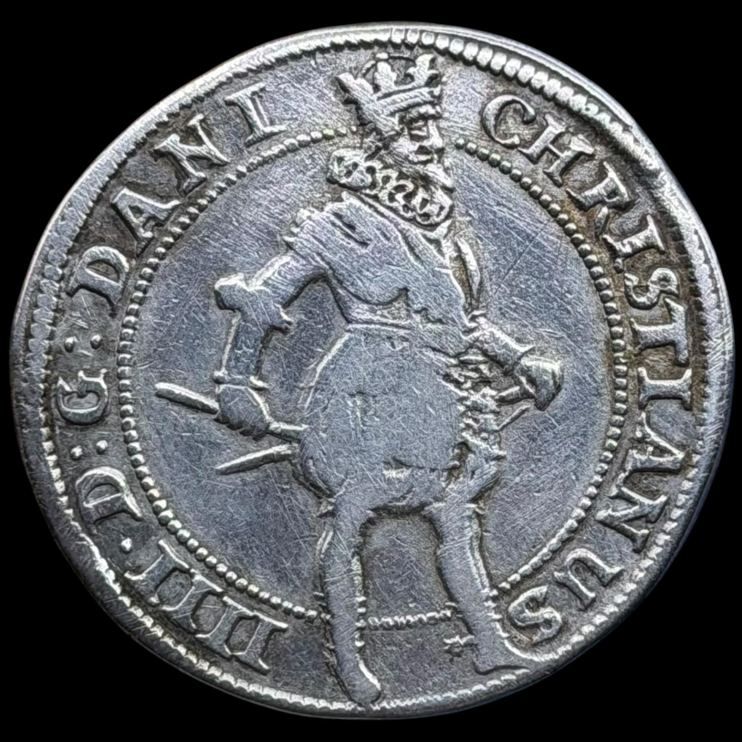 1624, 1 krone, Chr.IV, Sieg 86, Hede 127, Kva. 1+-1 renset - Image 2