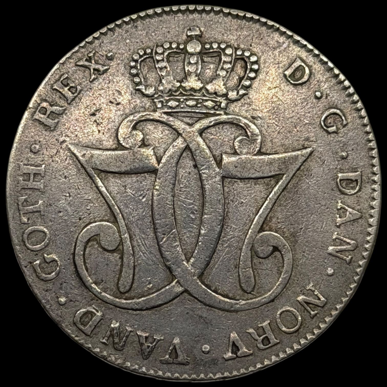 1776 CHL, speciedaler, Chr.VII, Sieg 24.1, Hede 11C, Kva. 1+-1 - Image 2