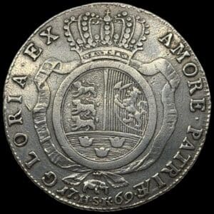 1769 HSK, speciedaler, Rethwisch, Chr.VII, Sieg 36.1, Hede 8, Kva 1+