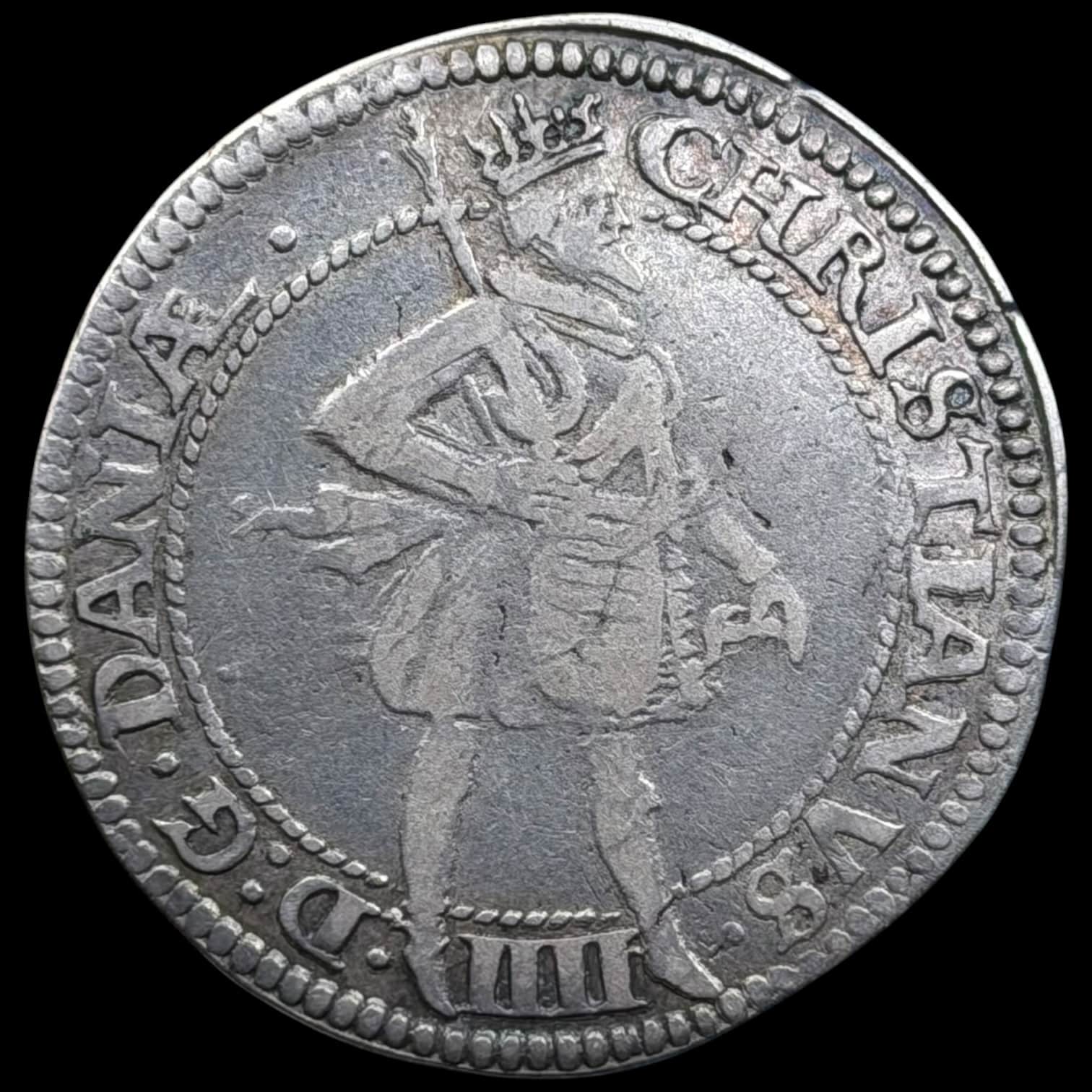 1620, 1/2 krone, Chr.IV, Sieg 79.9, Hede 107A, Kva. 1+-1 - Image 2