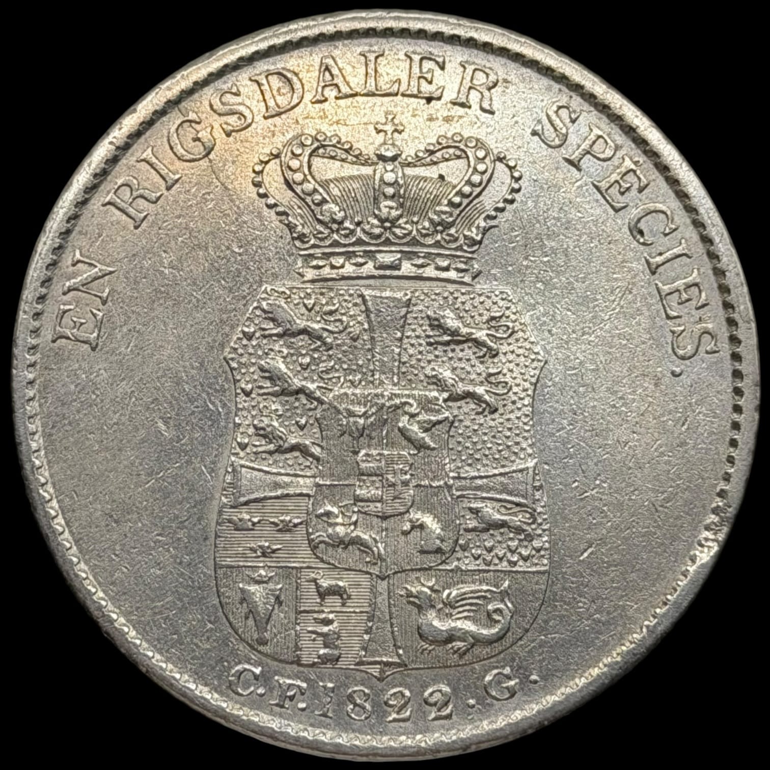 1822 CFG, speciedaler, Fre.VI, Sieg 30.1, Hede 26A, Kva. 1+