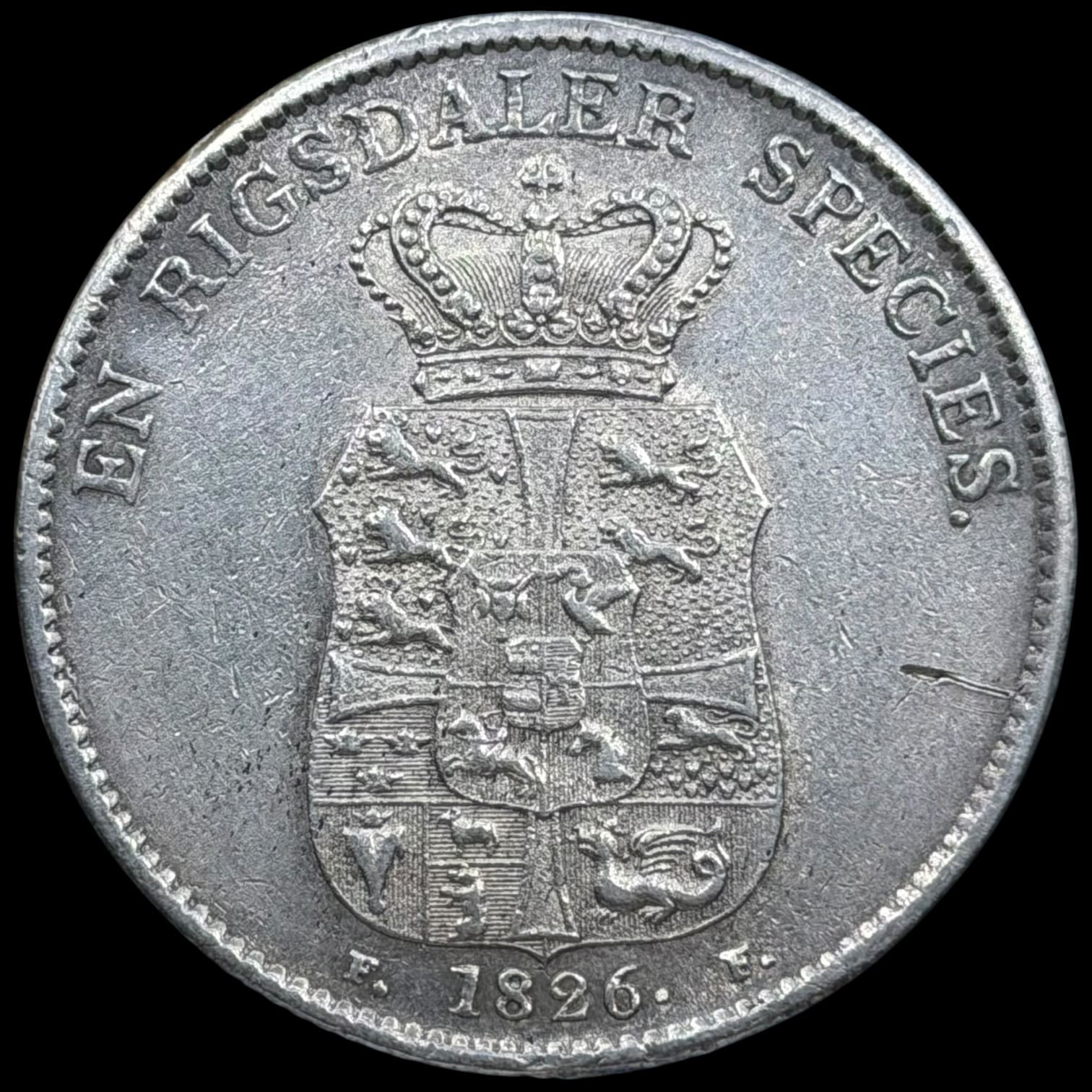 1826 FF, speciedaler, Fre.VI, Sieg 30.4, Hede 26D, Kva. 1+ lille ridse