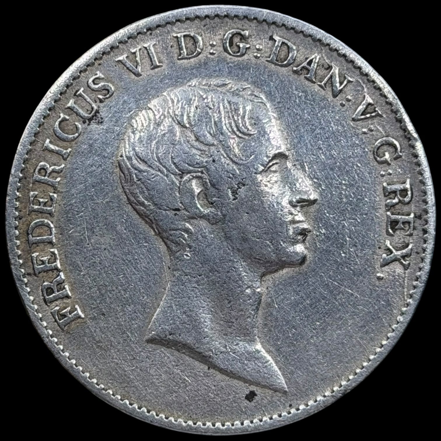 1820 FF, speciedaler, Fre.VI, Sieg 30.4, Hede 26D, Kva. 1-1+ renset, kantstød - Image 2