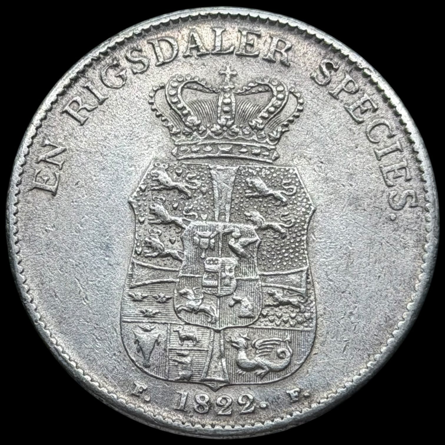 1822 FF, speciedaler, Fre.VI, Sieg 30.4, Hede 26D, Kva. 01-1+