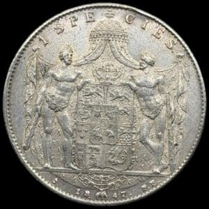 1847 FF, 1 speciedaler, Chr.VIII, Sieg 13.3, Hede 3C, Kva. 01-1+ lille kantstød