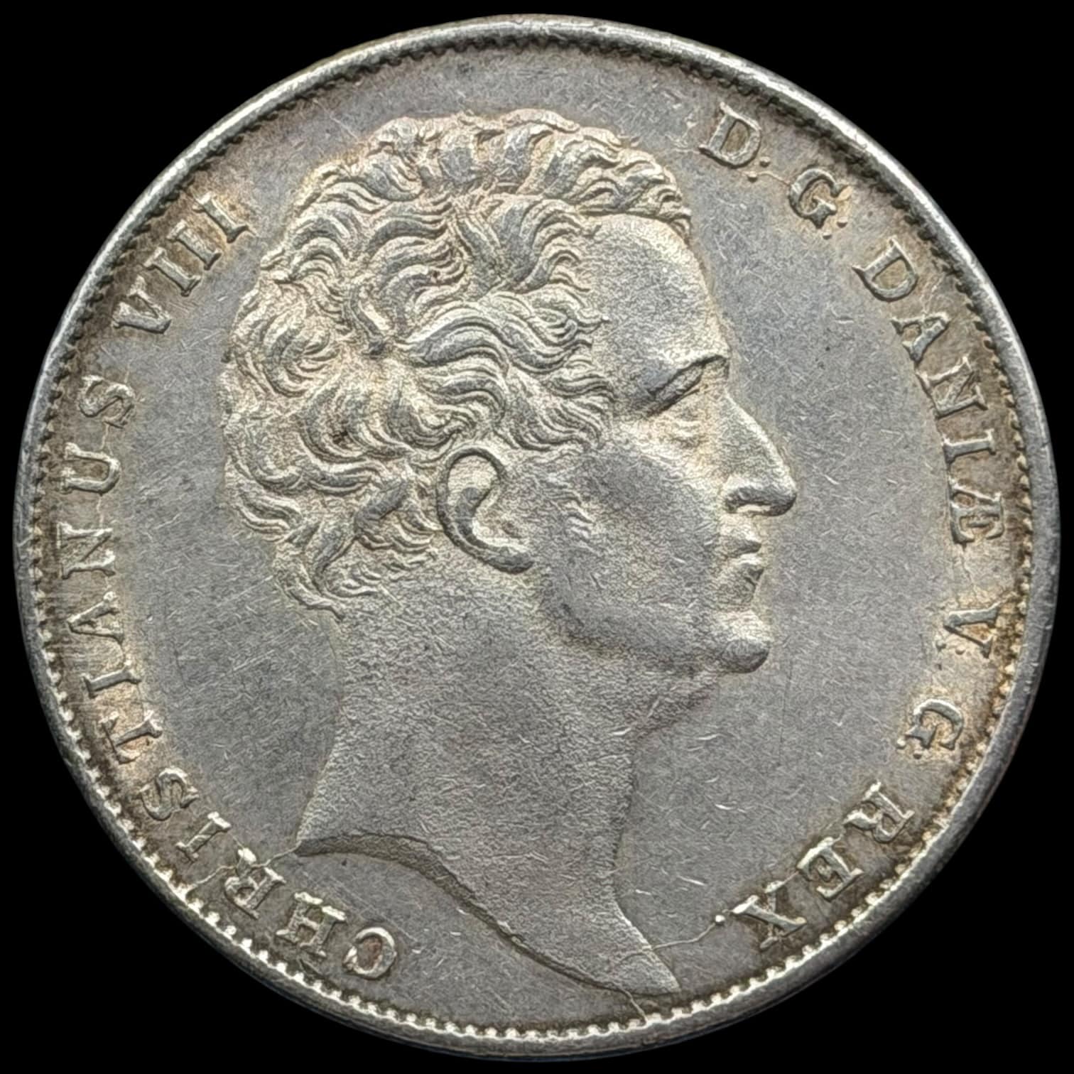 1847 FF, 1 speciedaler, Chr.VIII, Sieg 13.3, Hede 3C, Kva. 01-1+ lille kantstød - Image 2