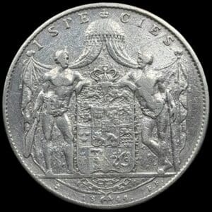 1844 FF, 1 speciedaler, Chr.VIII, Sieg 13.3, Hede 3C, Kva. 1 ridser