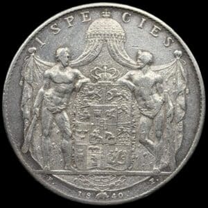 1840 FF, 1 speciedaler, Chr.VIII, Sieg 13.2, Hede 3B, Kva. 1+-1