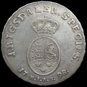 1798 HIAB, 1 speciedaler, Chr.VII, Sieg 25.3, Hede 13C, FP 43.4, Kva. 1+-01