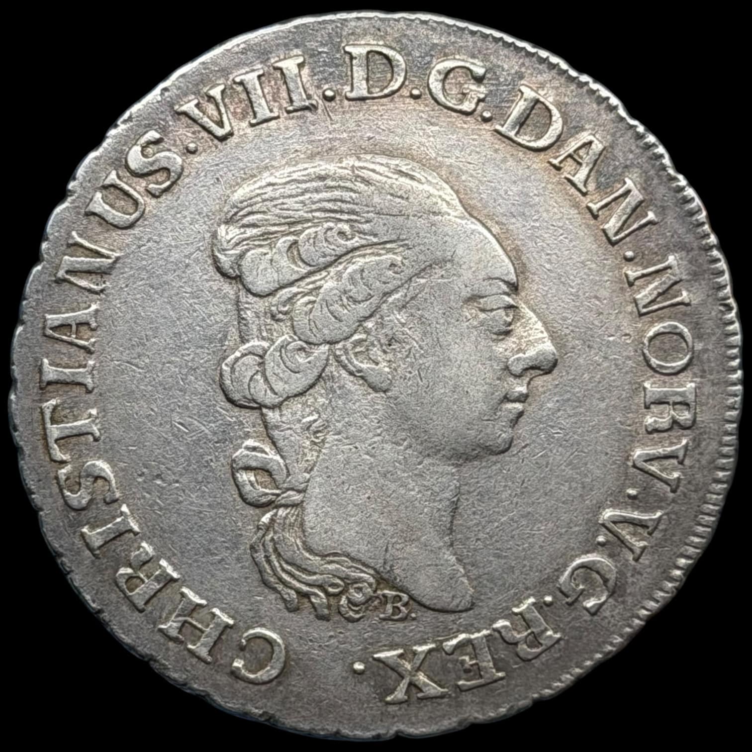 1798 HIAB, 1 speciedaler, Chr.VII, Sieg 25.3, Hede 13C, FP 43.4, Kva. 1+-01 - Image 2