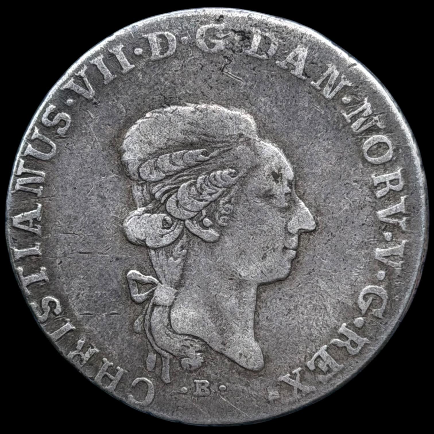 1797 MF, 1 speciedaler, Chr.VII, Sieg 25.1, Hede 13A, Kva. 1+ - Image 2
