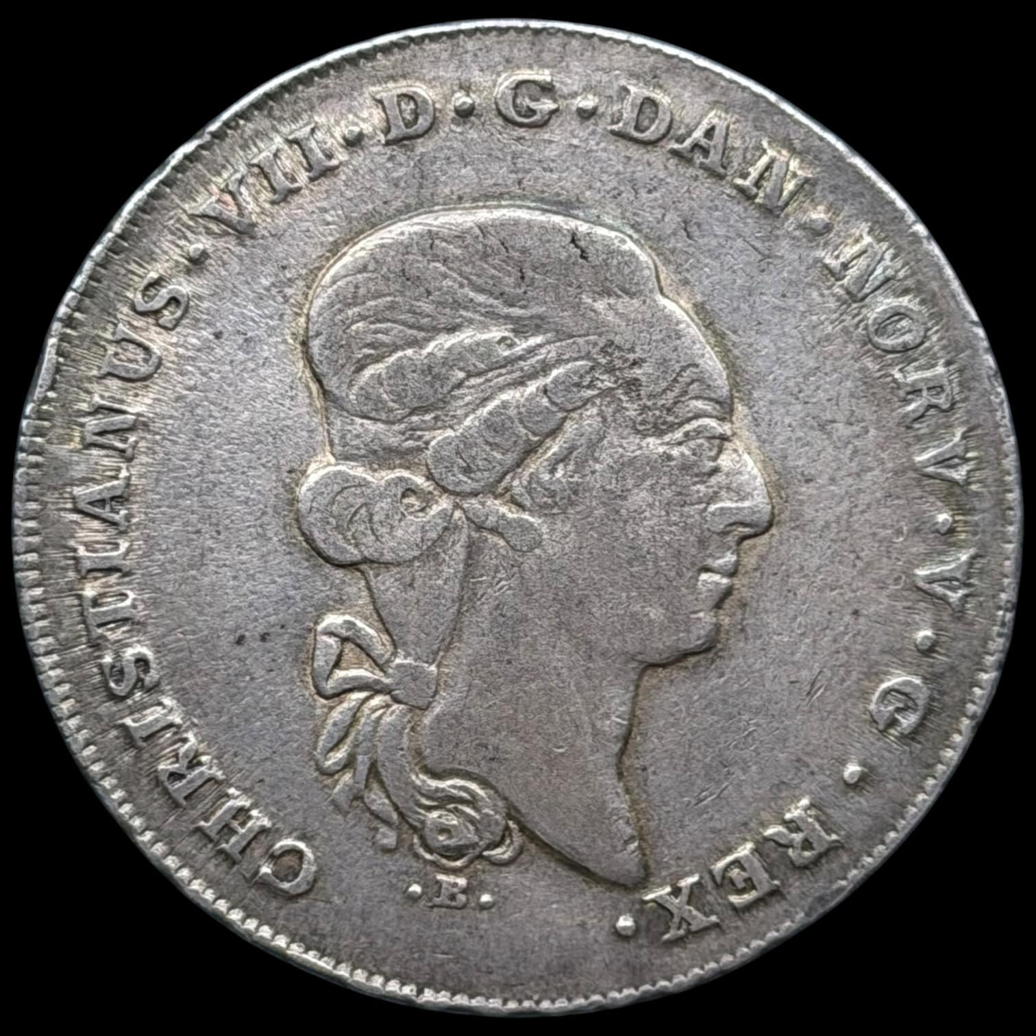 1804 MF, 1 speciedaler, Slesvig Holsten, Chr.VII, Sieg 45.1, Hede 39A, Kva. 01-1+ - Image 2