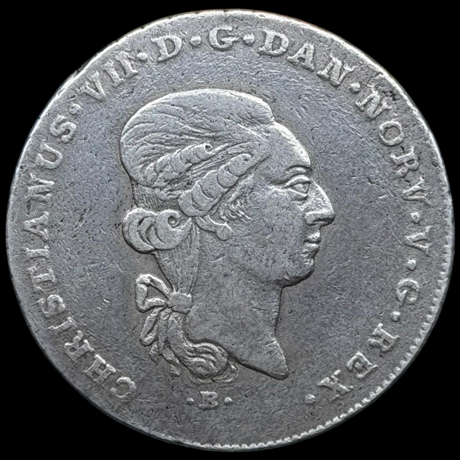 1801 MF, 1 speciedaler, Slesvig Holsten, Chr.VII, Sieg 45.1, Hede 39A, Kva. 1+ - Image 2